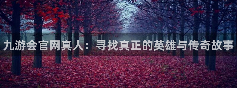 摩登7加拿大官网：九游会官网真人：寻找真正的英雄与传奇故事
