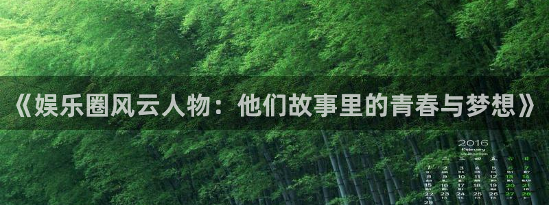 摩登7是赌博吗：《娱乐圈风云人物：他们故事里的青春与梦想》